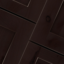 Close-up of Thatch finish shown on Alder and Rustic Alder doors