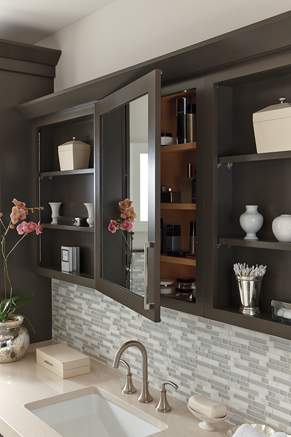 Wall Vanity Mirror Cabinet With, Mirrored Cabinets Vanity