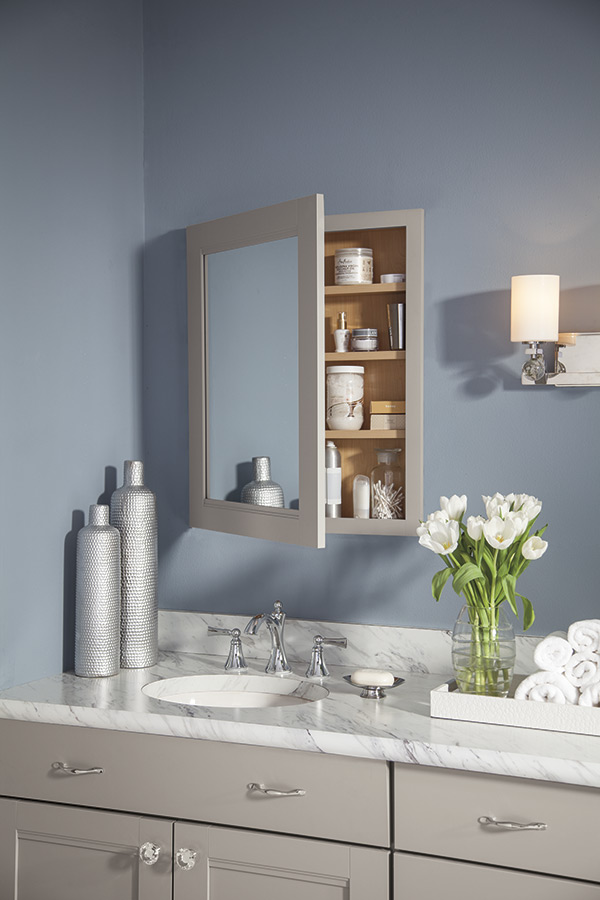Vanity Wall Mirror Cabinet Diamond, Mirrored Vanity Cabinets For Bathroom