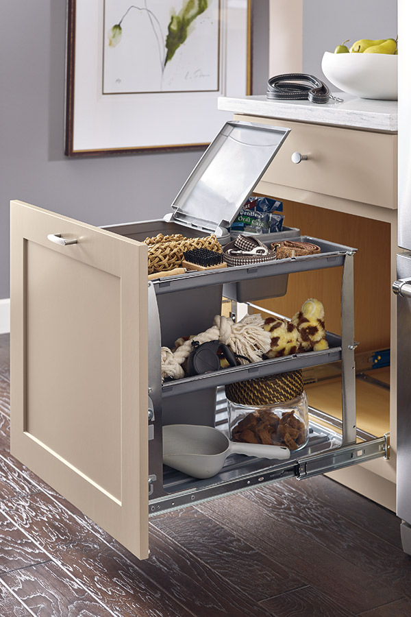 Base Bin Tray Pullout Cabinet - Diamond Cabinetry