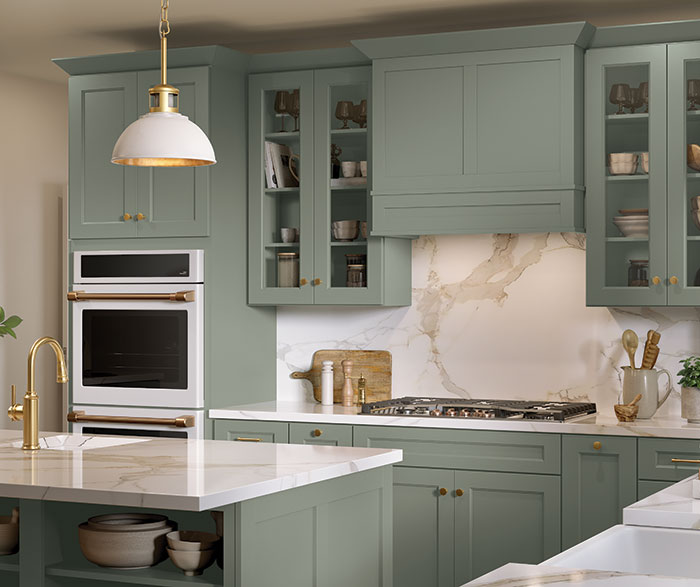 Timeless and Sophisticated Green-Tone Kitchen Cabinets- Diamond Cabinets