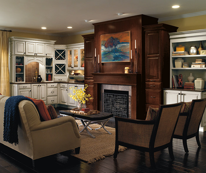 Living Room Cabinets in Contrasting Finishes - Diamond