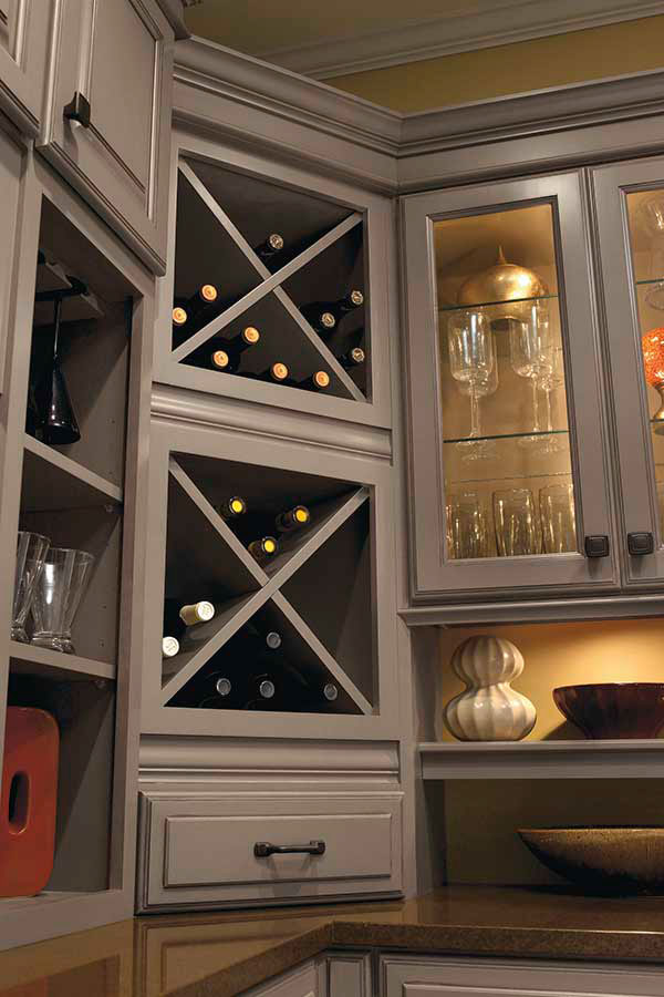 Kitchen Cabinet With Wine Rack