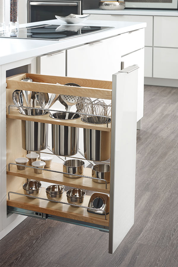 base utensil pantry pull-out cabinet